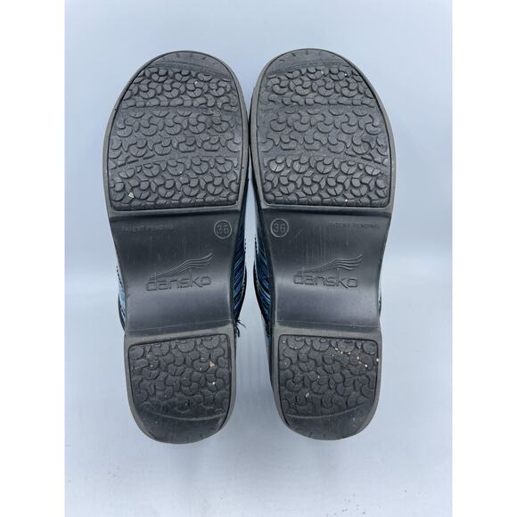 Dansko Pro XP Blue Striped Patent Leather Mule/Clogs Women's EUR 36 / US 5.5 6 - Picture 13 of 13